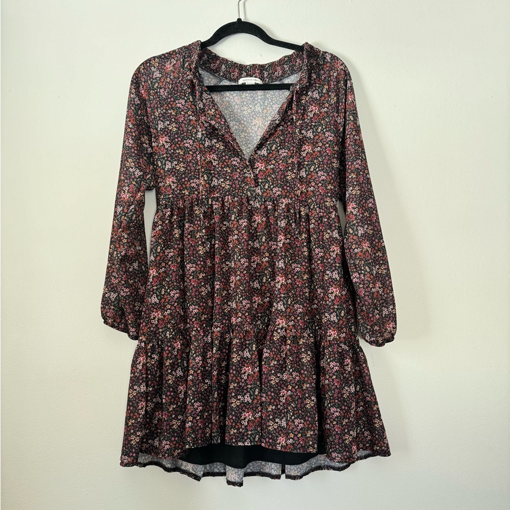 AE - Floral Black Dress